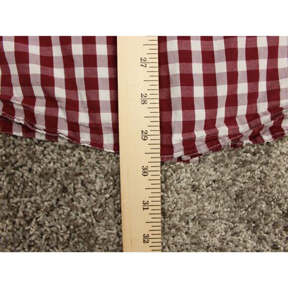 Nat Nast Button Up Shirt Mens XL Red White Check Cotton Casual - Picture 6 of 6